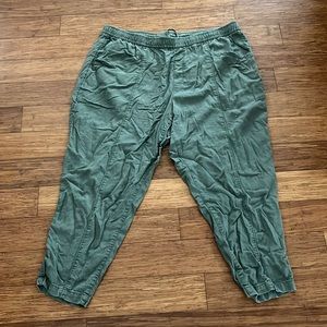 Green Old Navy Linen Pants Size XL